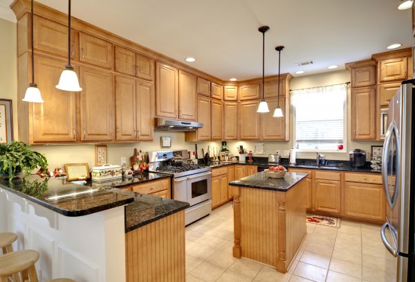 Maple Kitchen Cabinet Repair in Granbury